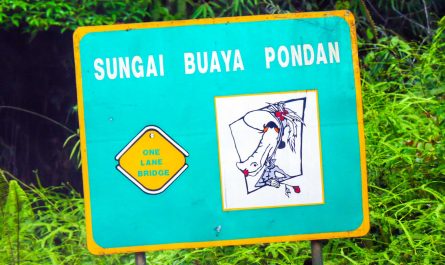 Signage in Deramakot Forest Reserve