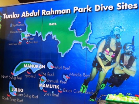 Dive sites of Tunku Abdul Rahman Marine Park