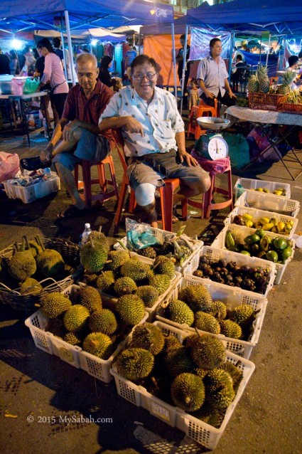 Durian and fruits