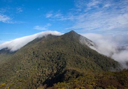 The peaks of Mt. Trus Madi