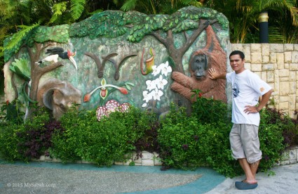 Mural outside Visitor Building