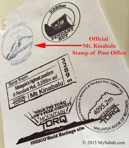 Different kind of stamps that can be used for stamping postcard