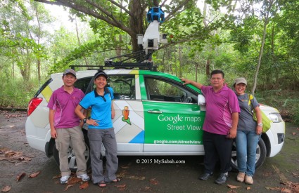 group photo with Google Car