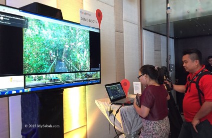 Demo Booth for Sabah Google Map Street View