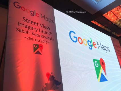 Backdrop of Sabah Street View launching day