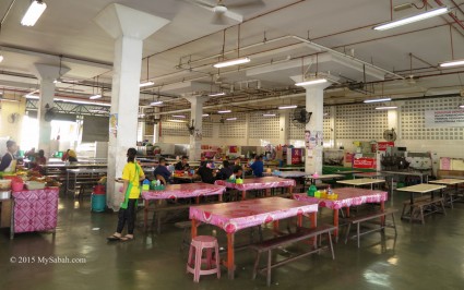 Food court on first floor of Sandakan Central Market