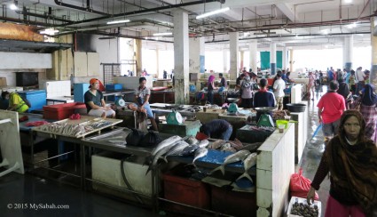 Fish market in ground floor