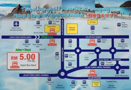 Pick-up & Drop-Off points of Airport Bus Stations