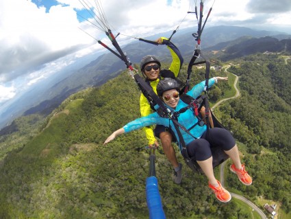 Flying on top of Kokol Hill