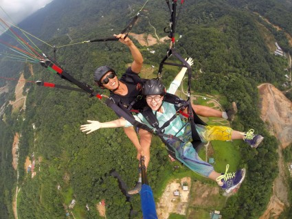 Fun with paragliding