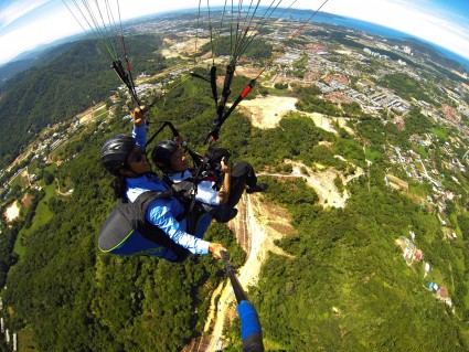 paragliding view