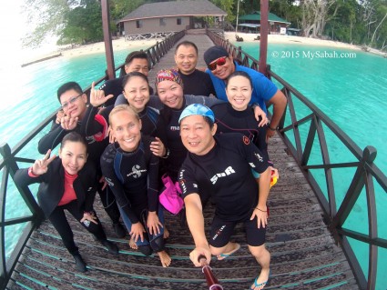 Welfie on Sipadan Island