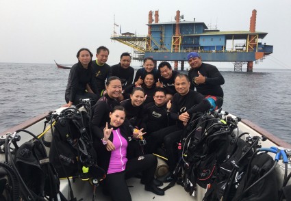 Scuba diving group