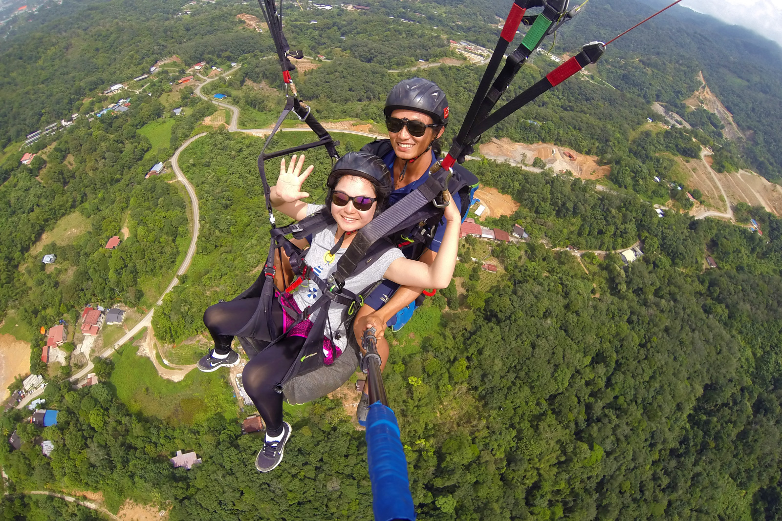 Paragliding at Kokol Hill (Kota Kinabalu City)