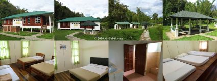 Hostels, bedrooms, common bathroom, camping area and BBQ gazebo of Mahua Rainforest Paradise