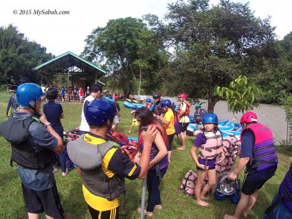 Starting point of White water rafting (Kiulu)