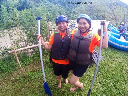 Girls gear up for white water rafting