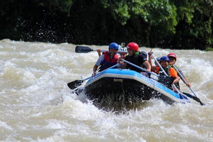 White water rafting in Kiulu River