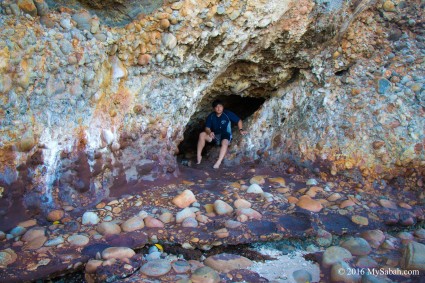 Beautiful rockface and cave