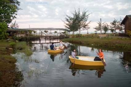 Fishing and rowing boat