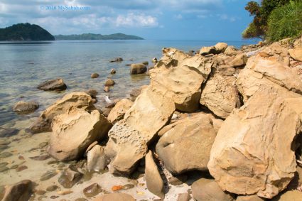 Rocky bank of Kelambu Island (Pulau Kelambu)