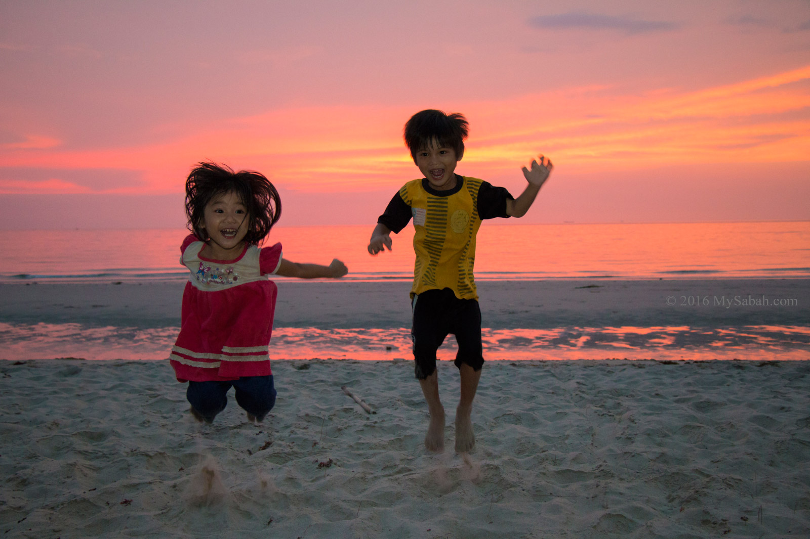 Playful children from local village