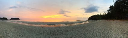 Panoramic sunset view