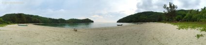 Panoramic view of Loro Kecil Beach