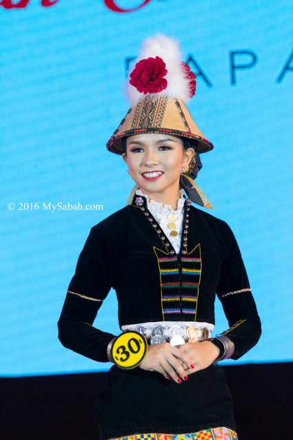 Christine Joan Charles in traditional Kadazan Papar costume