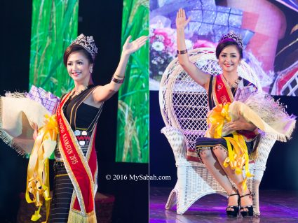 Ryannie Neils Yong, the Reigning Queen (Unduk Ngadau 2015)