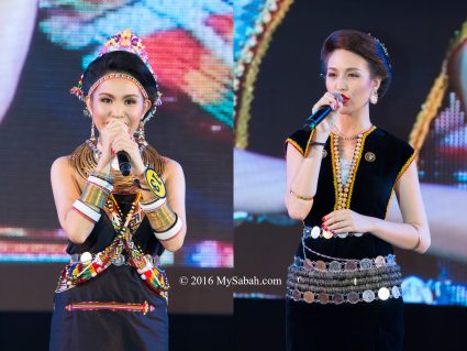 Claryssa Henry (Kudat) and Sherry Ann Laujang (Penampang) during Q&A round