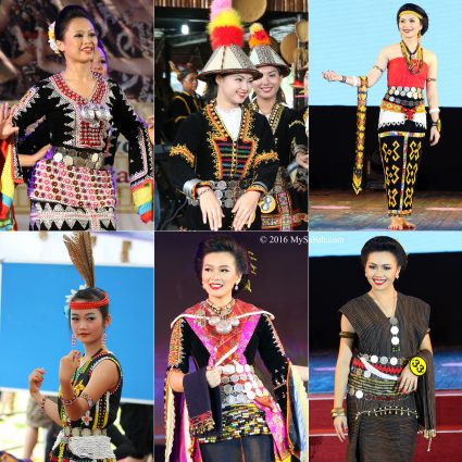 Kadazan Dusun and Murut people wearing himpogot