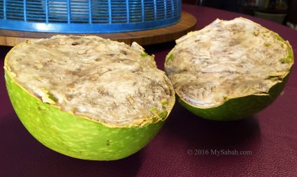 white flesh of fig fruit