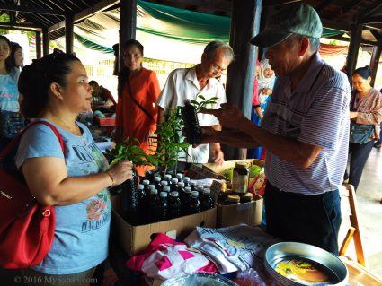 Mr. Wong sells fig fruit juice for RM3 per bottle (500ml)
