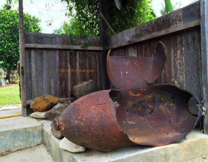 A remnant of bomb from WWII