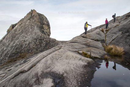 On the way to the summit of Mt. Kinabalu