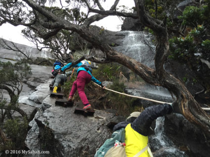 The waterfall section not far from the starting point