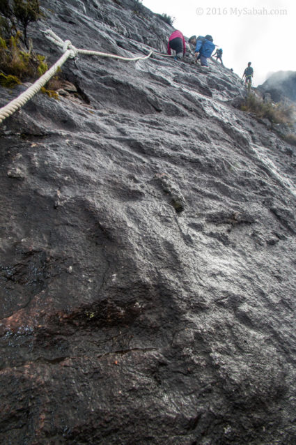 steep slope of Kota Belud Trail