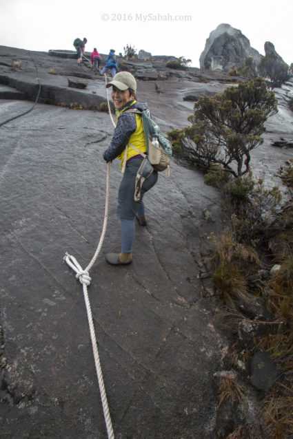 Climbing via Kota Belud Trail