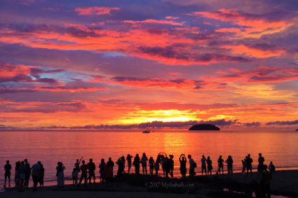 Fire cloud of Sabah sunset