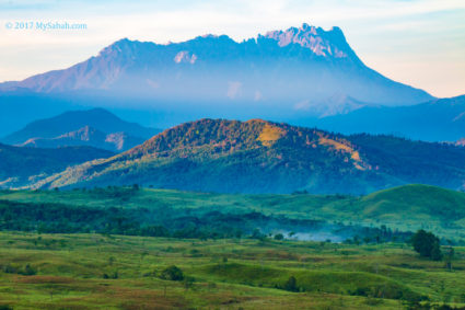 Mount Kinabalu in the morning