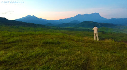 capturing the sunrise view of Mt. Kinabalu