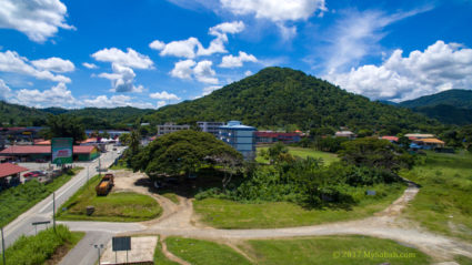 Bukit Perahu (or Ruhiang Hill) next to Tamparuli town