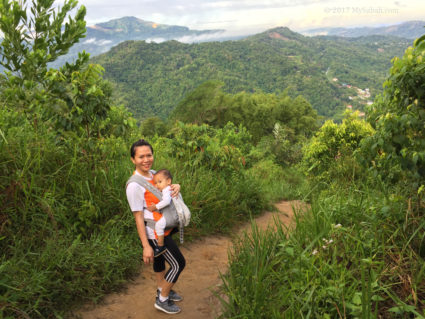 Green surrounding around the peak