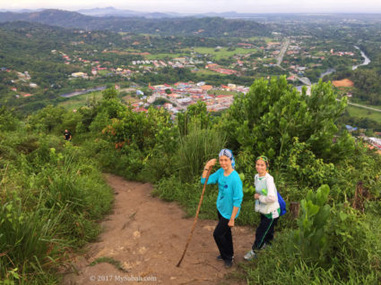 Almost reaching the hilltop