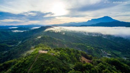 Majestic Mount Kinabalu and Bukit Perahu