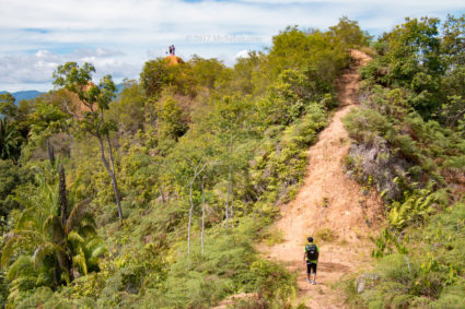 Start of the ridge of Bukit Lugas