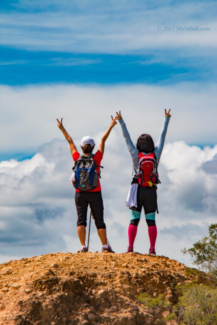 lady climbers on Bukit Lugas