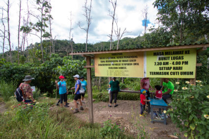 Signage with info on guide's contact and opening hours (7:30am-4:00pm daily, include public holiday)