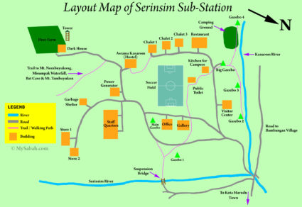 Layout Map of Serinsim Substation